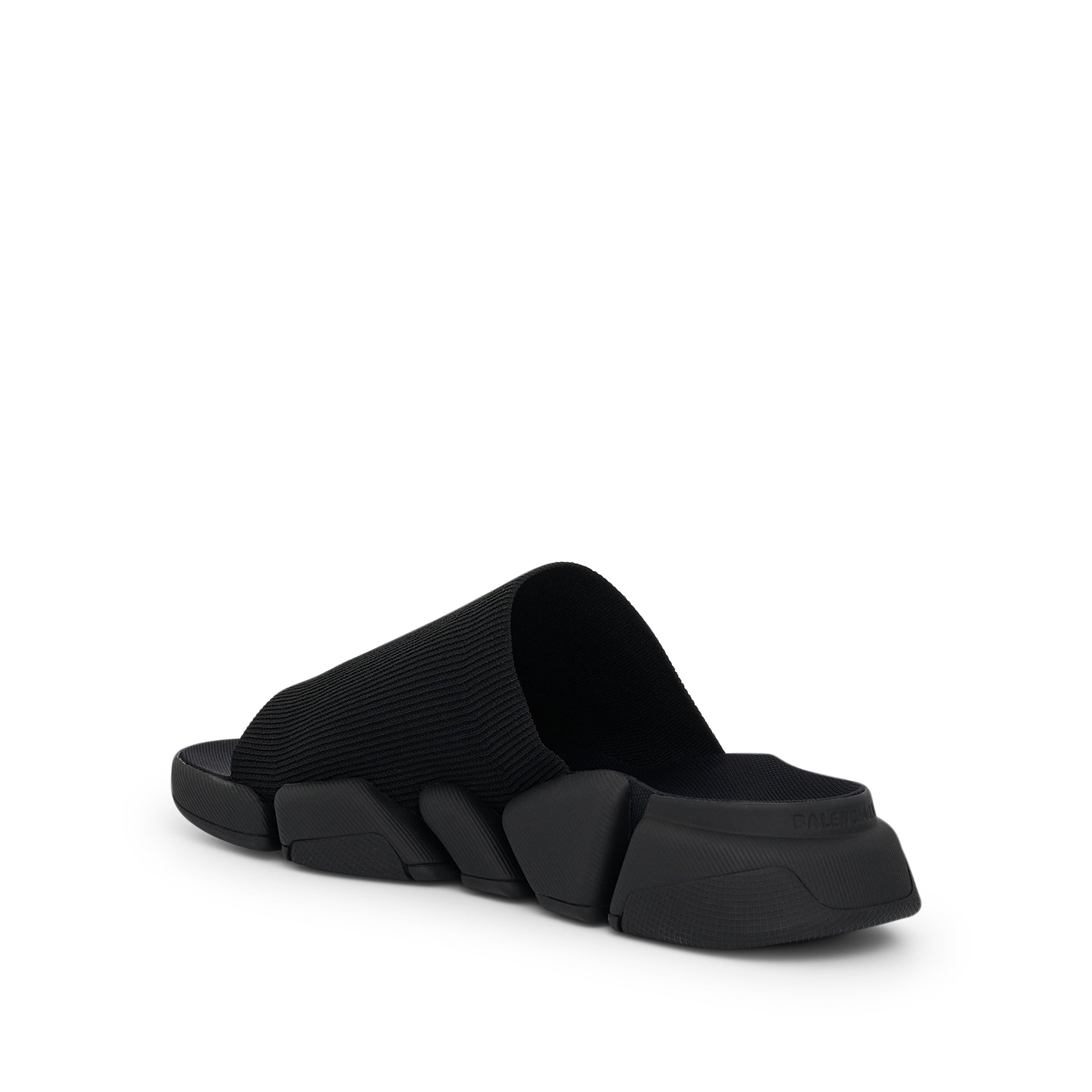 Speed 2.0 Recycled Knit Slide in Black - 3