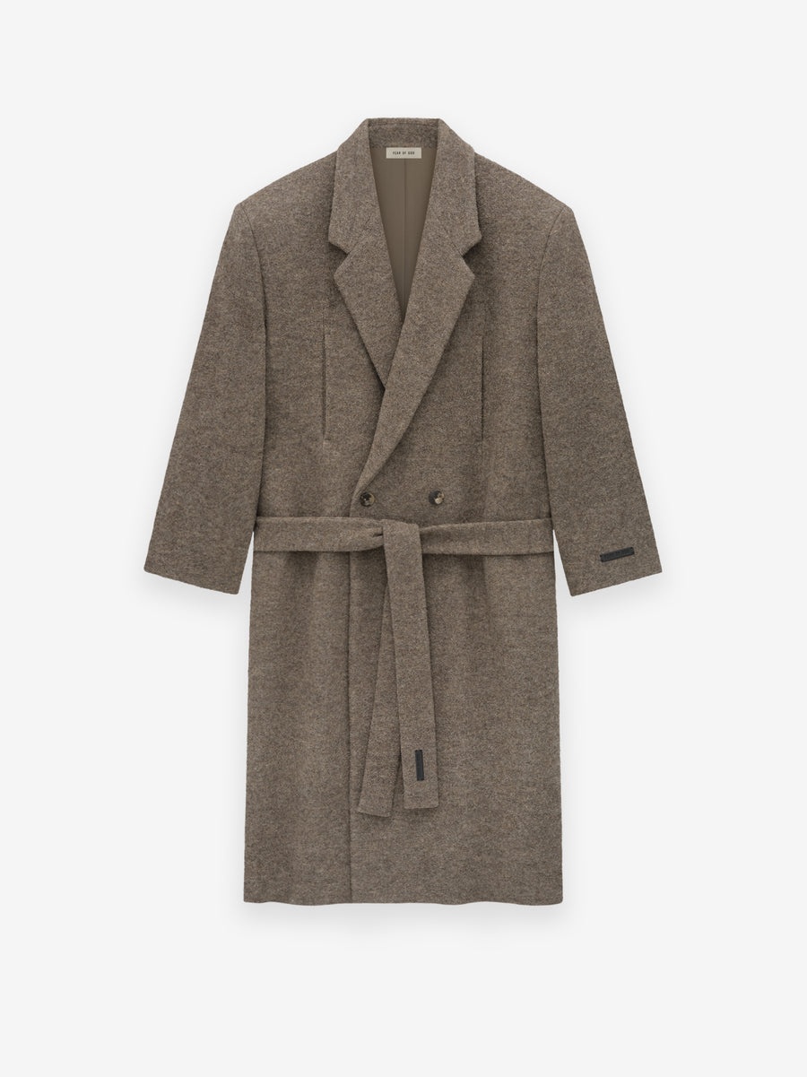 Boiled Wool Relaxed Overcoat - 3