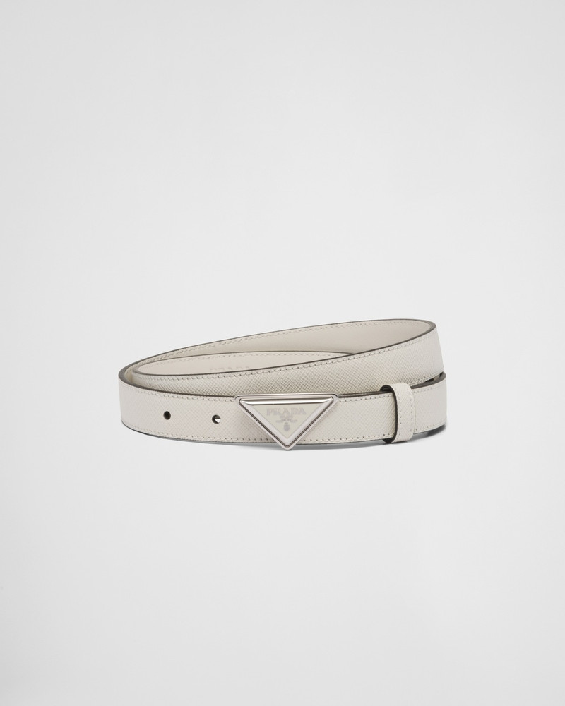 Saffiano leather belt 1