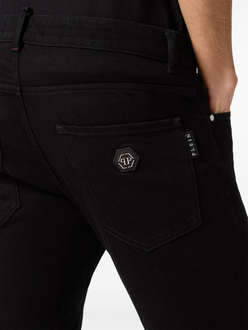 logo-plaque skinny-cut jeans 5