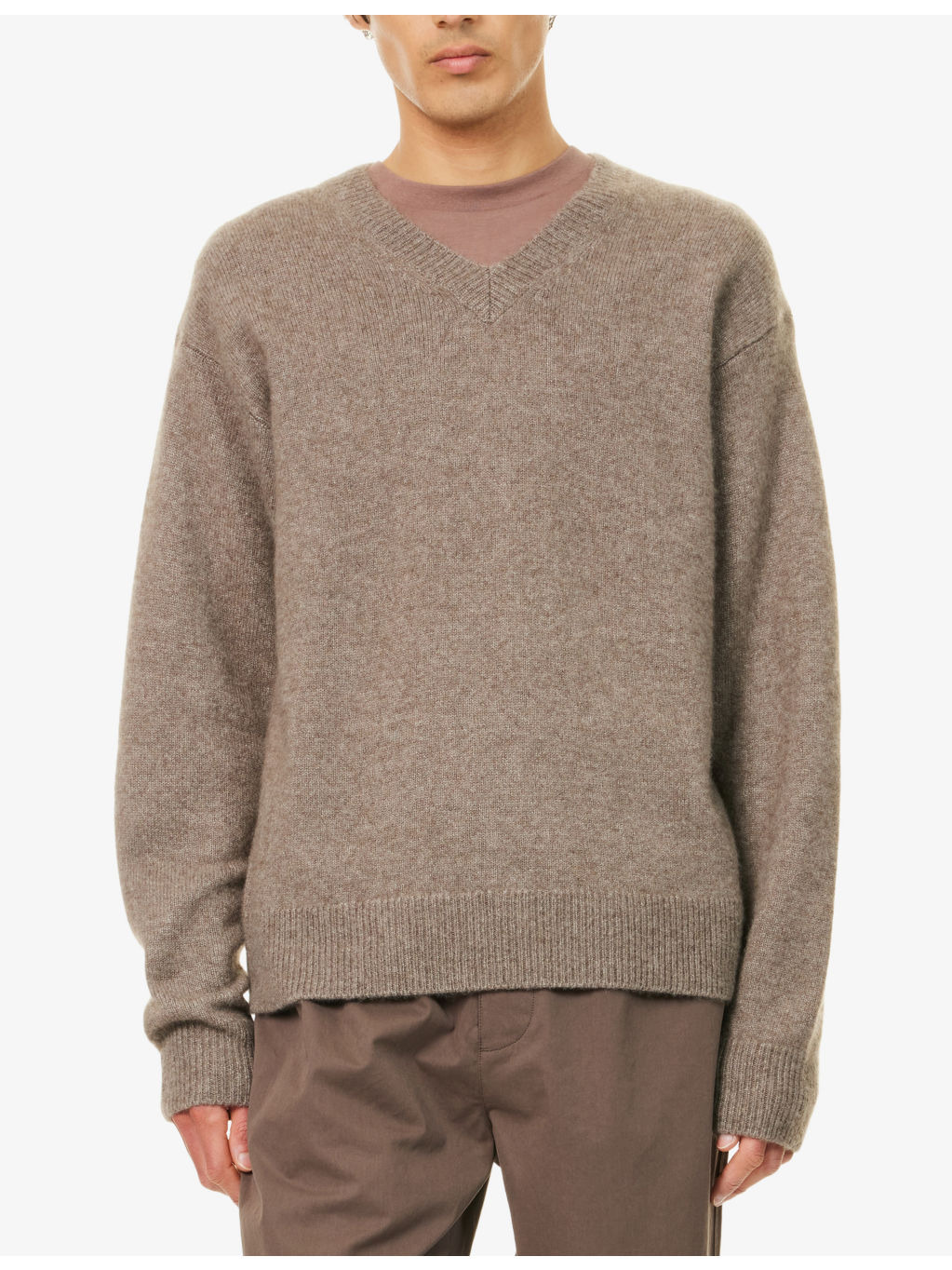 V-Neck Cashmere And Silk Jumper - 3