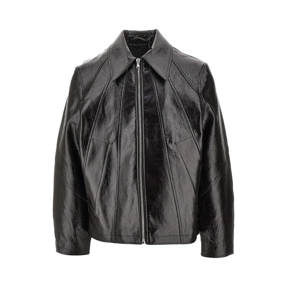 'DUKE' FAUX LEATHER JACKET - 1