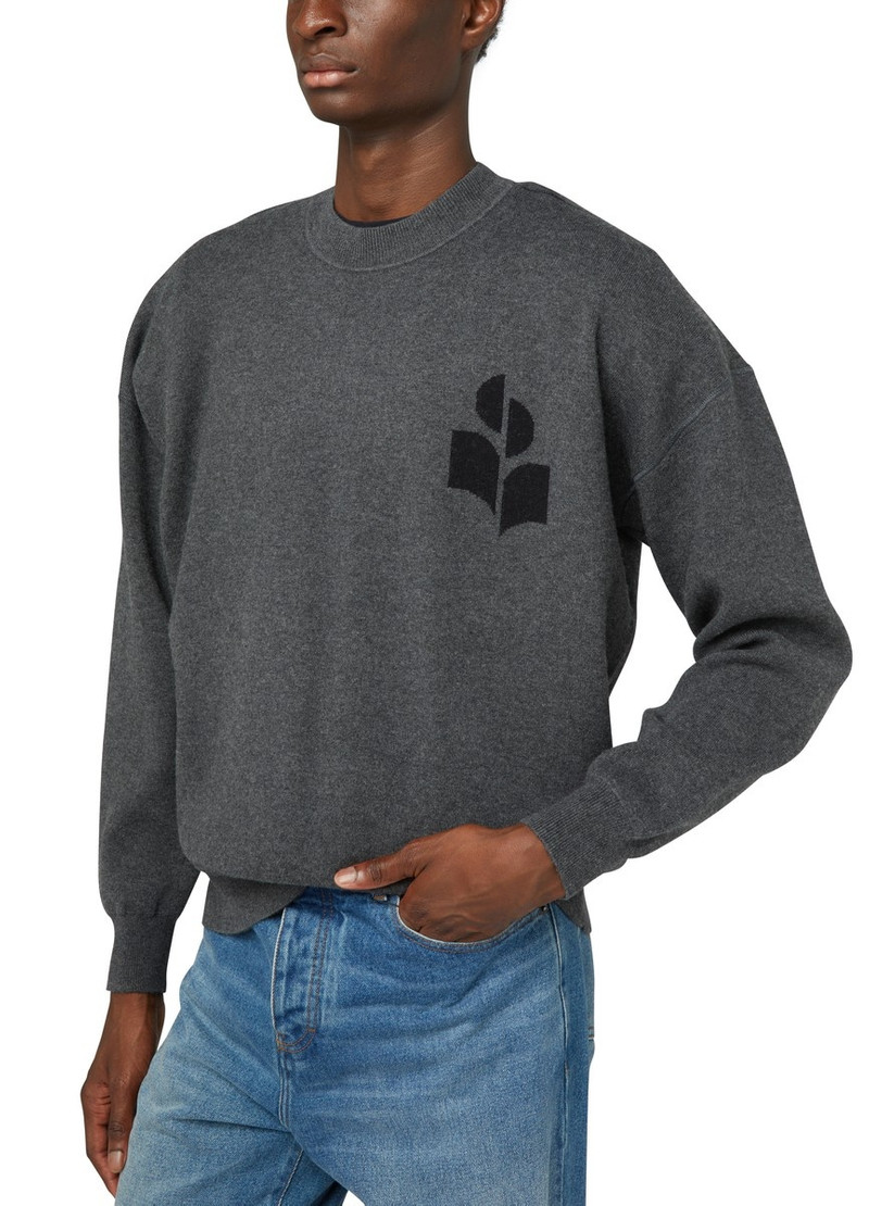 logo-intarsia fine-knit jumper 4
