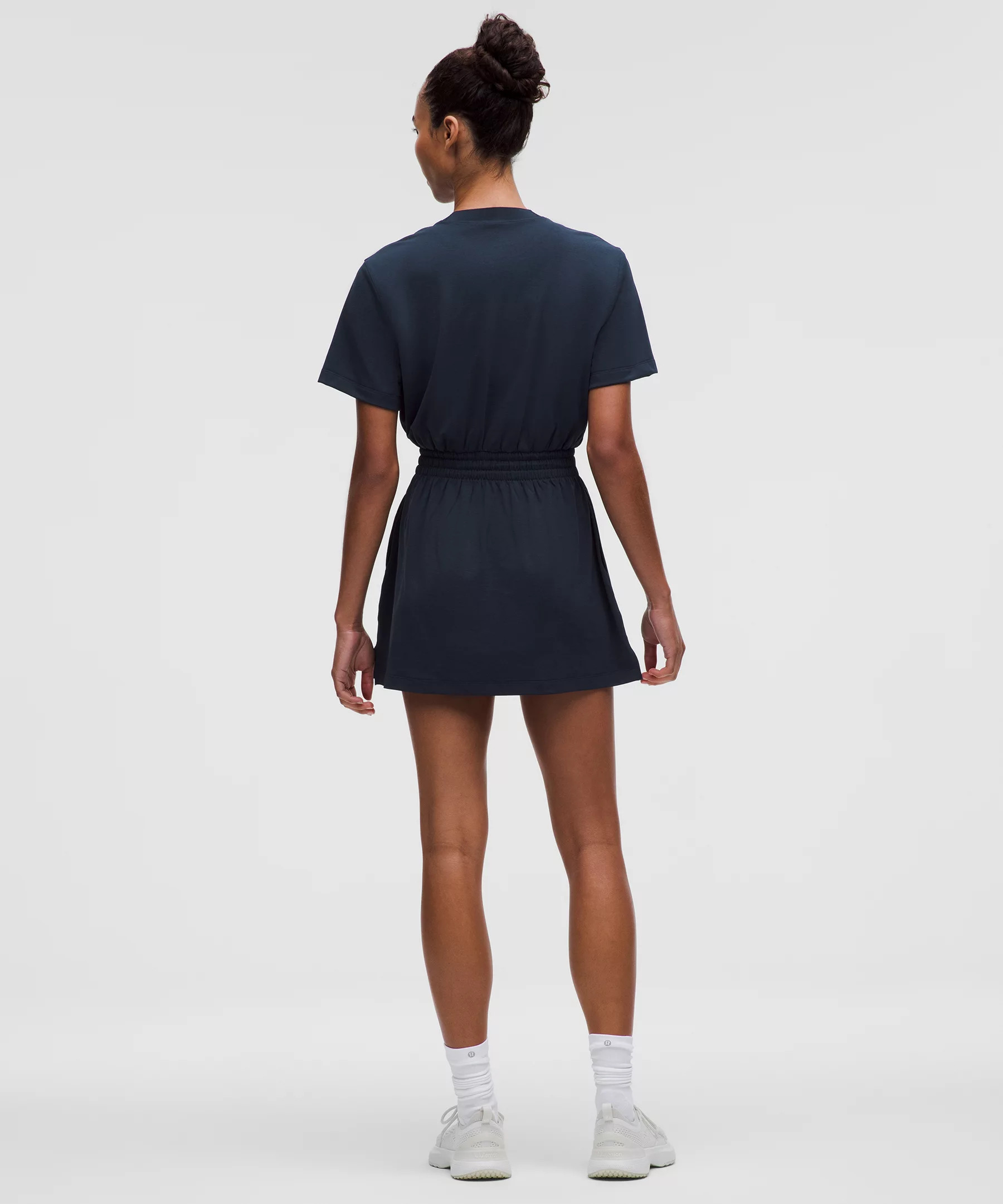 Smocked-Waist T-Shirt Dress - 2
