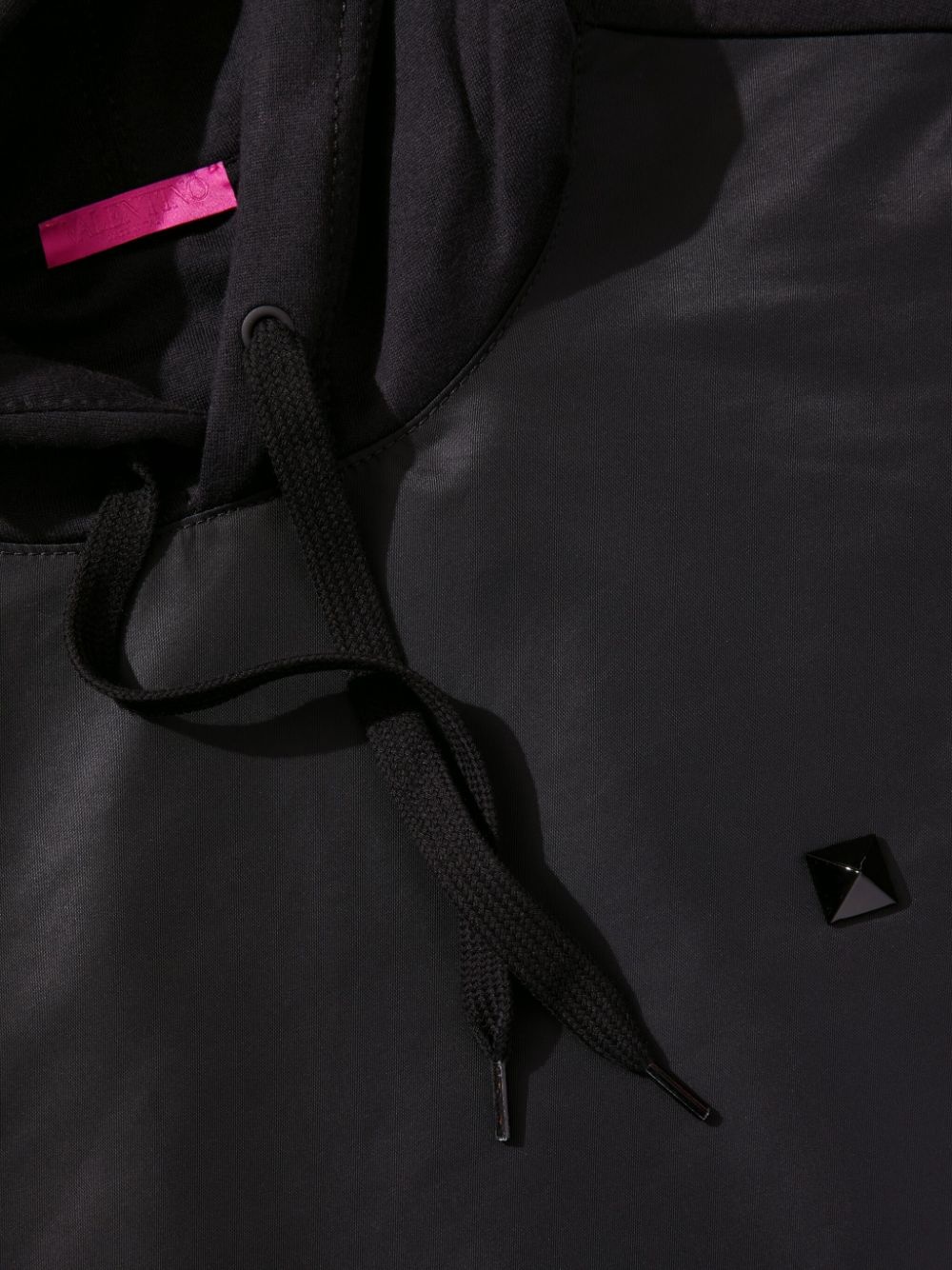 stud detail panelled hoodie - 3
