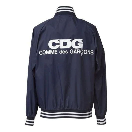 COMME 드 GARCONS CDG Varsity 알파벳 재킷 'Navy Blue' SZ-J006-051-2 - 1