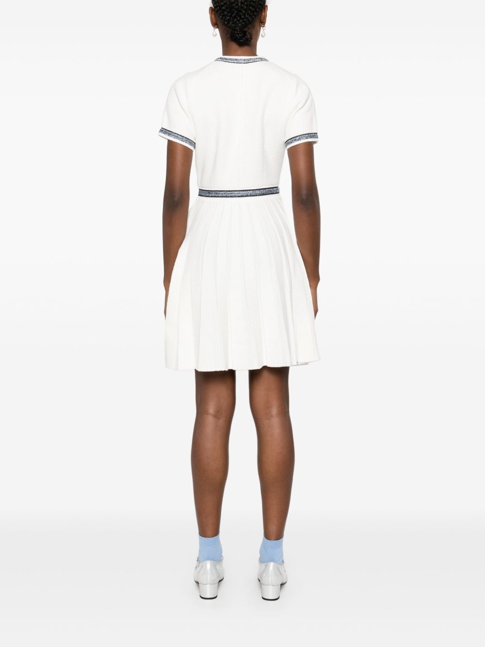 pleated mini dress - 4