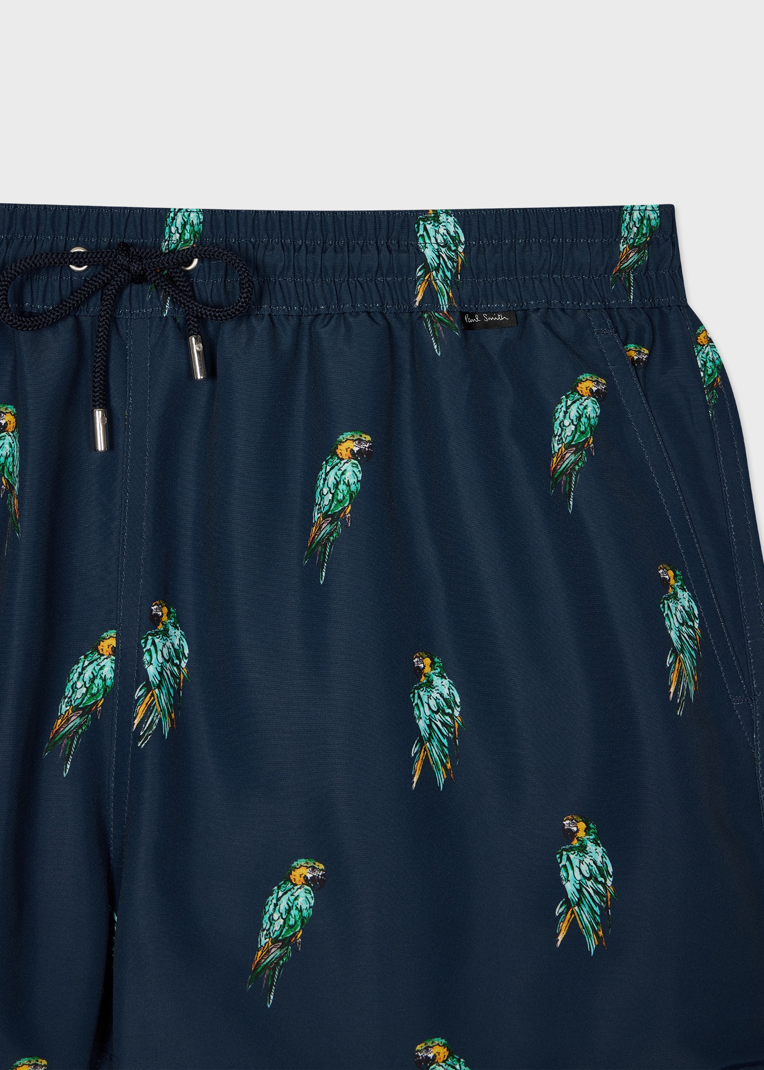 Navy 'Parrots' Print Swim Shorts - 2