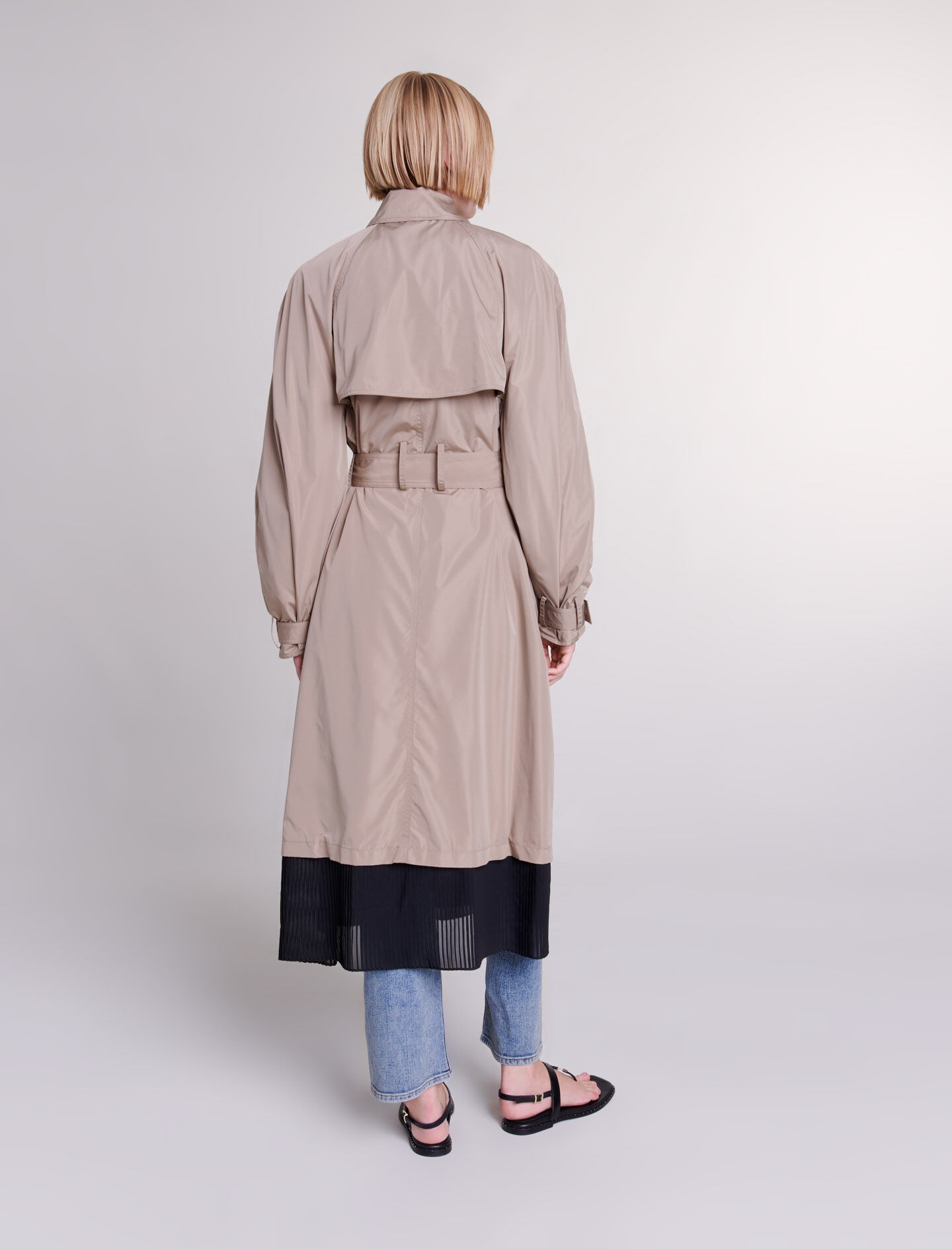 Contrast trench coat - 5