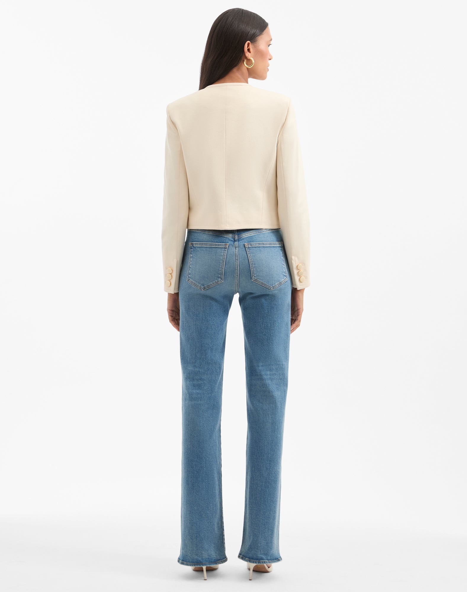 CIRTANE COLLARLESS JACKET - 5