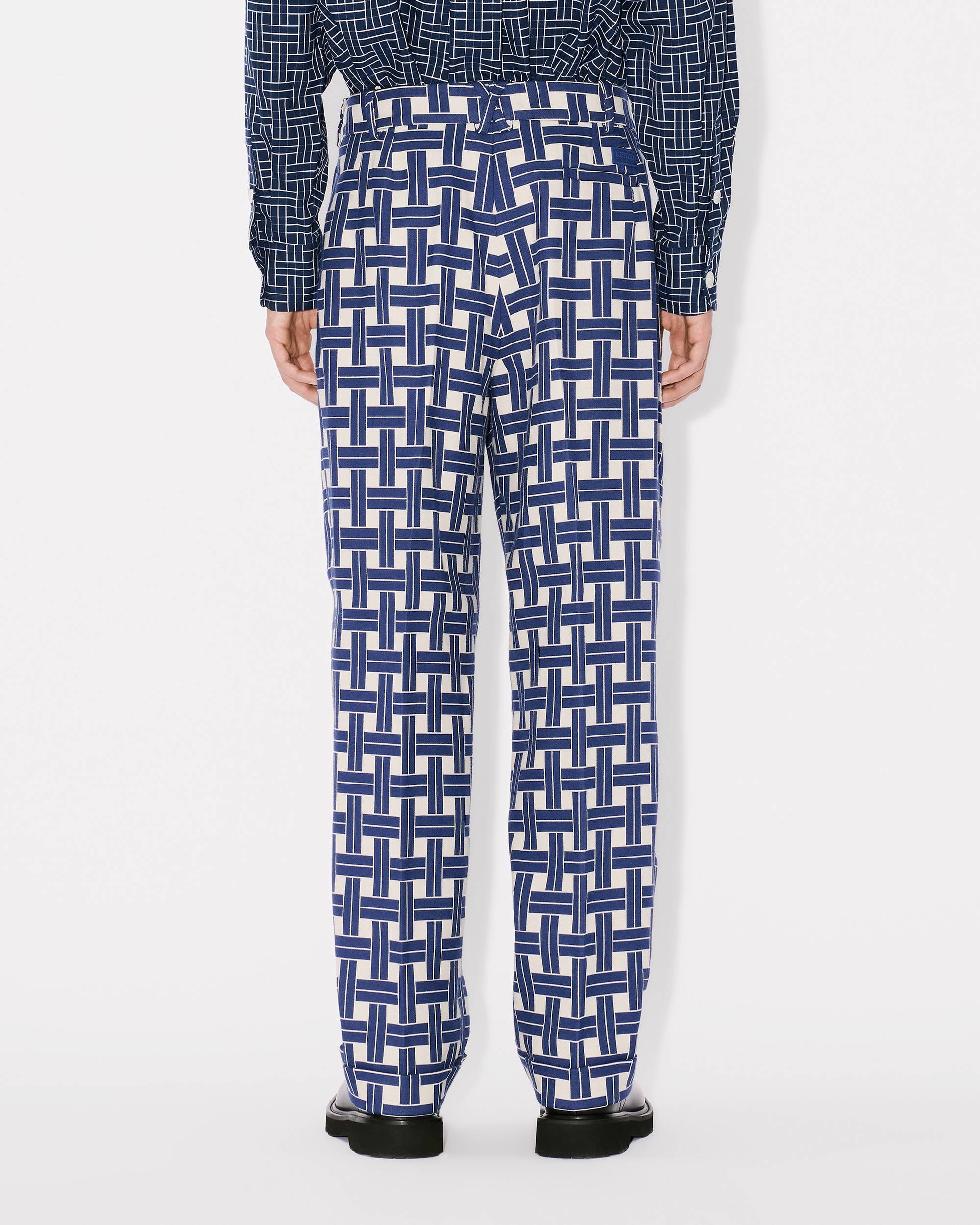 'KENZO Weave' straight pleated tailored pants - 5
