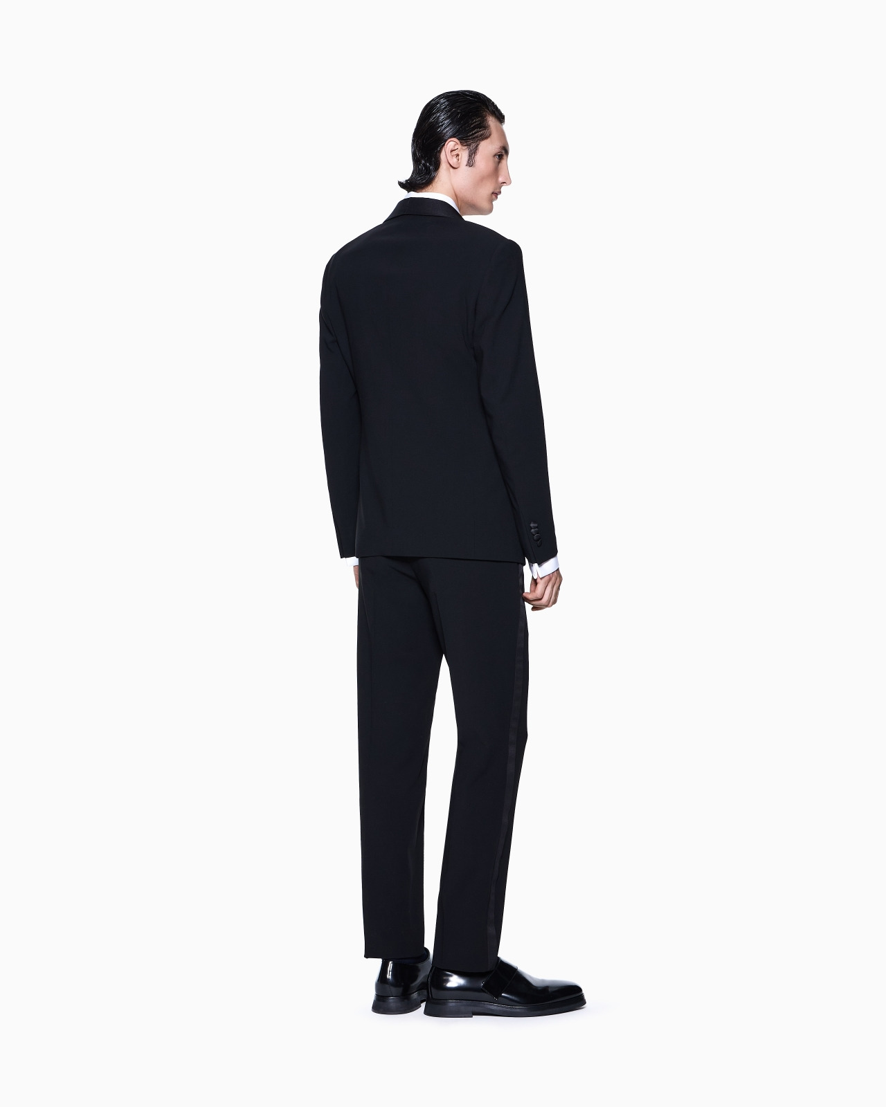 SOHO LINE SINGLE-BREASTED TUXEDO IN WOOL CRÊPE - 3