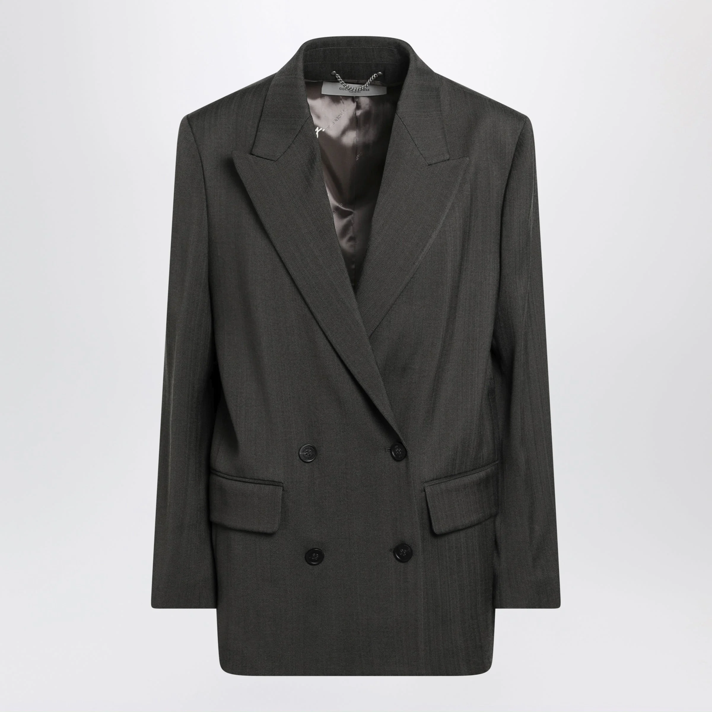 Green Journey Blazer in Viscose and Wool Blend - 1