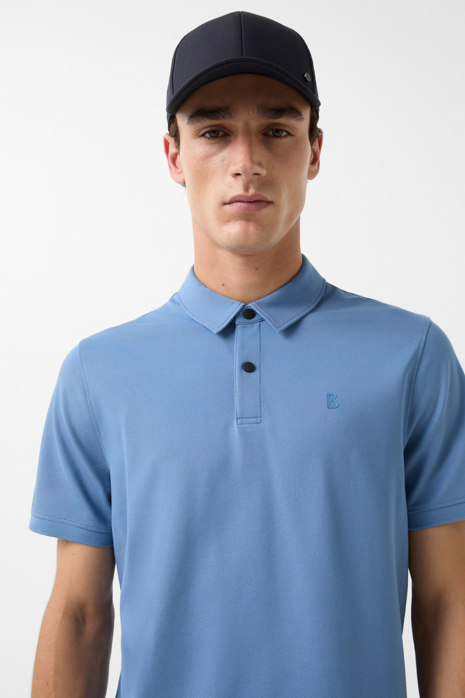 Timo polo shirt in Misty blue - 4