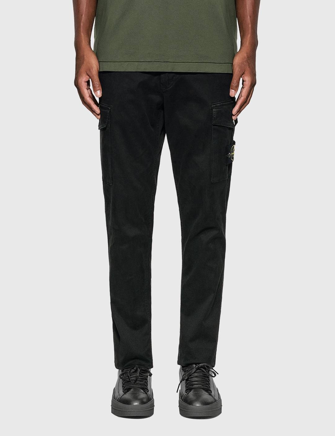 Skinny Cotton Cargo Pants - 1