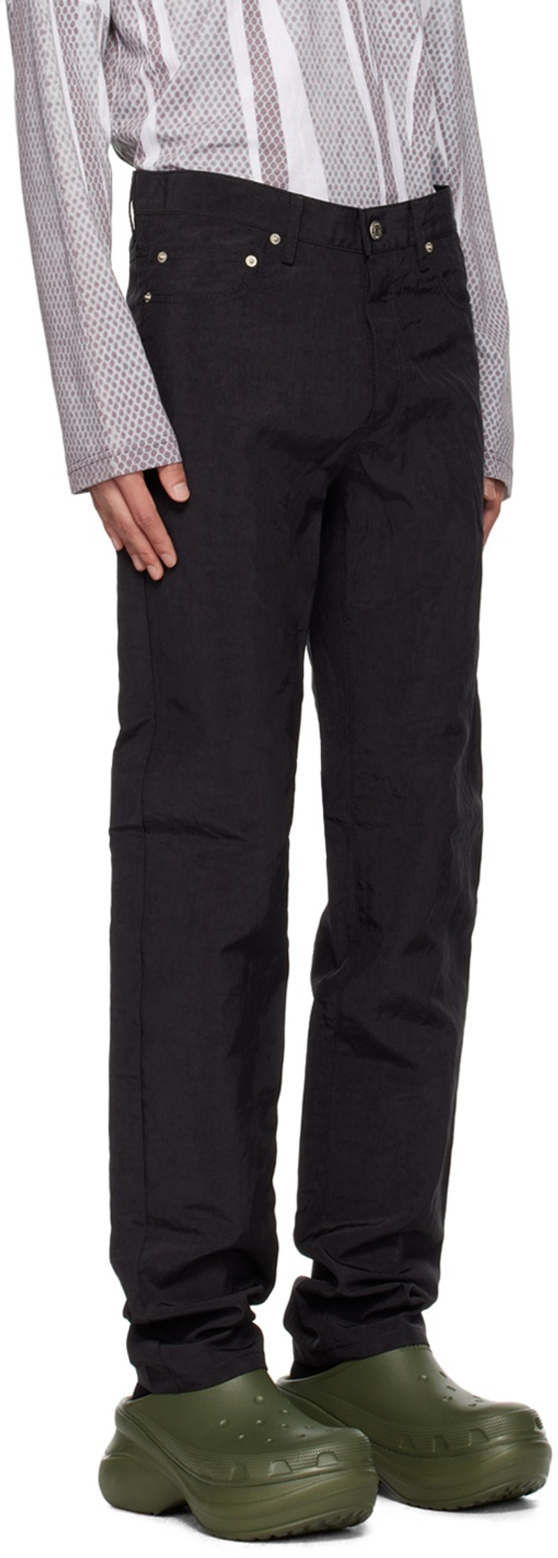 Kanghyuk Black Airbag Trousers outlook