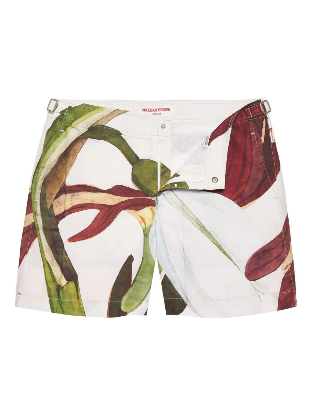 Bulldog floral-print swim shorts - 1