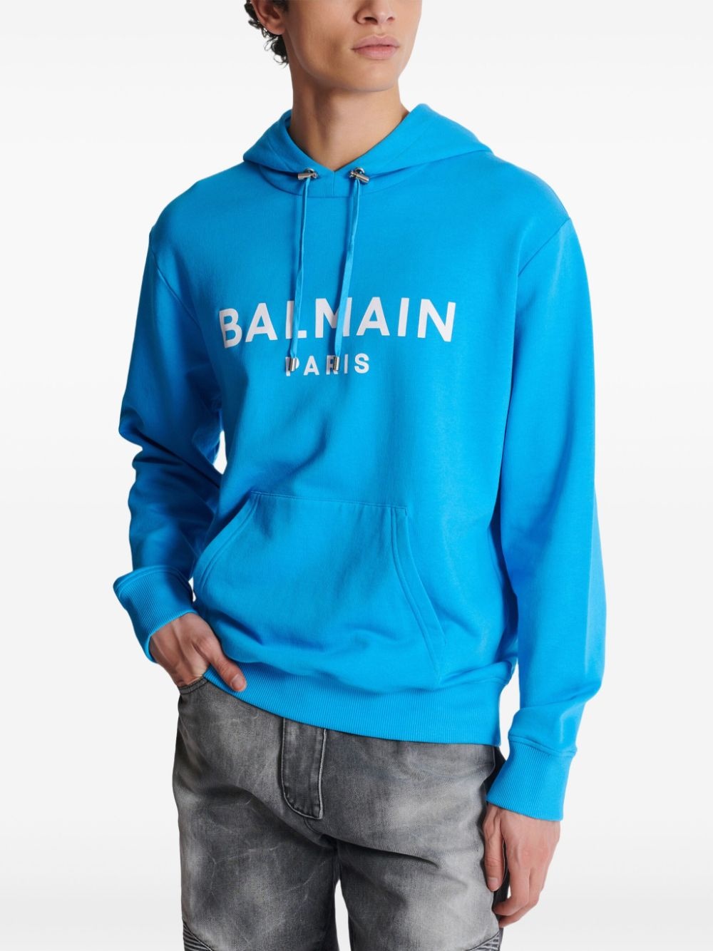 Balmain Paris-printed hoodie - 6