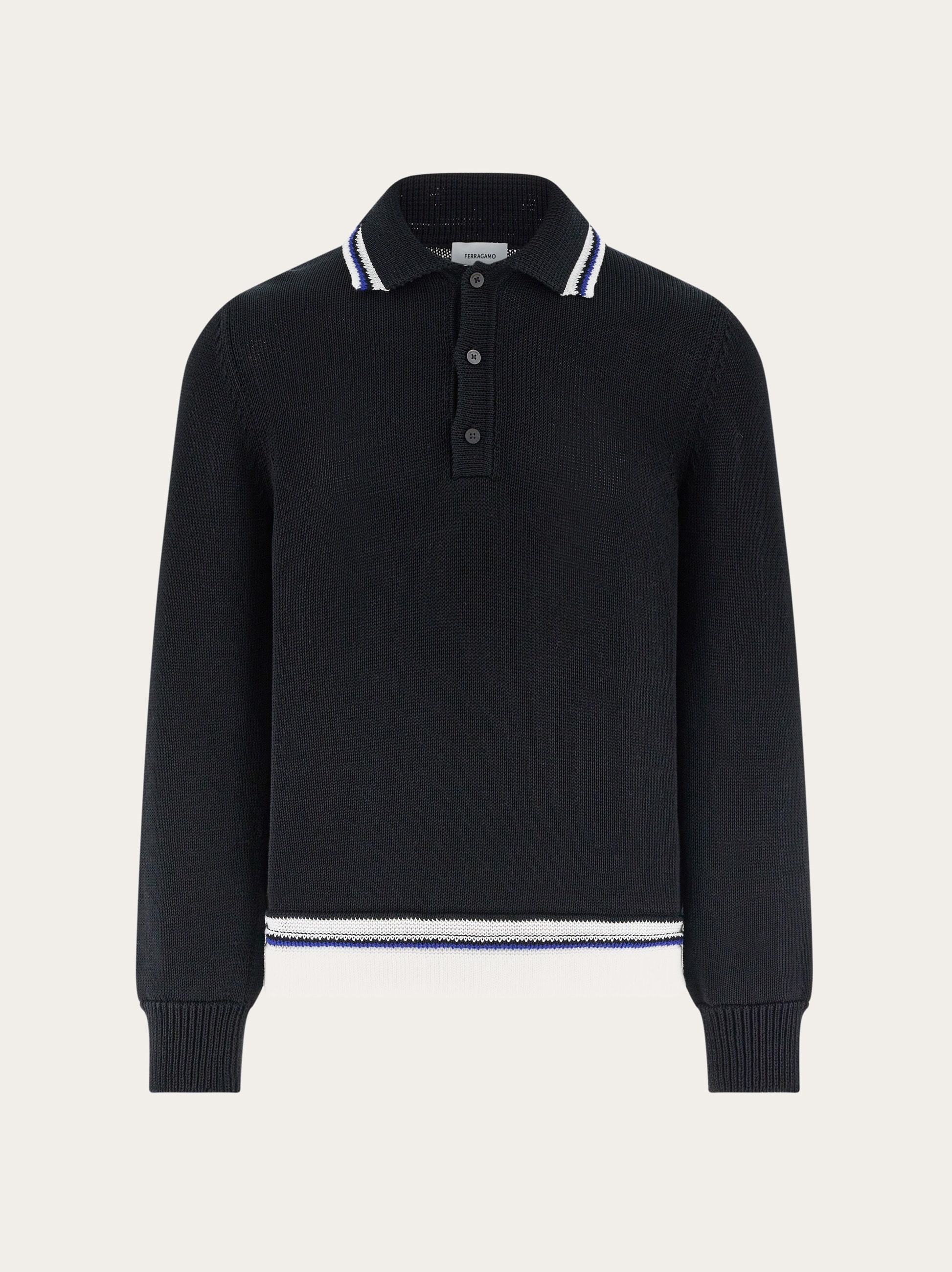 Long sleeved polo shirt - 1