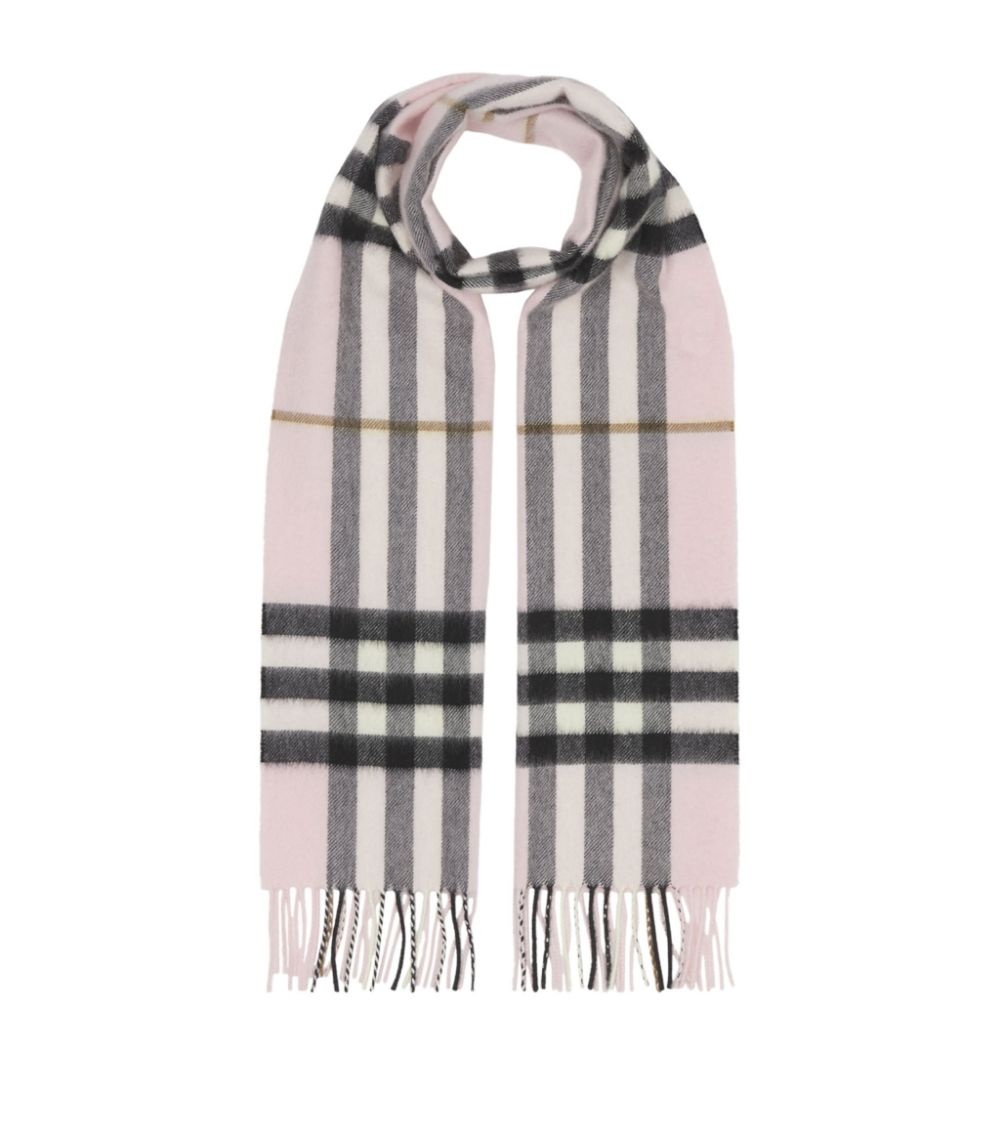 Burberry The Classic Check Cashmere Scarf harrods REVERSIBLE