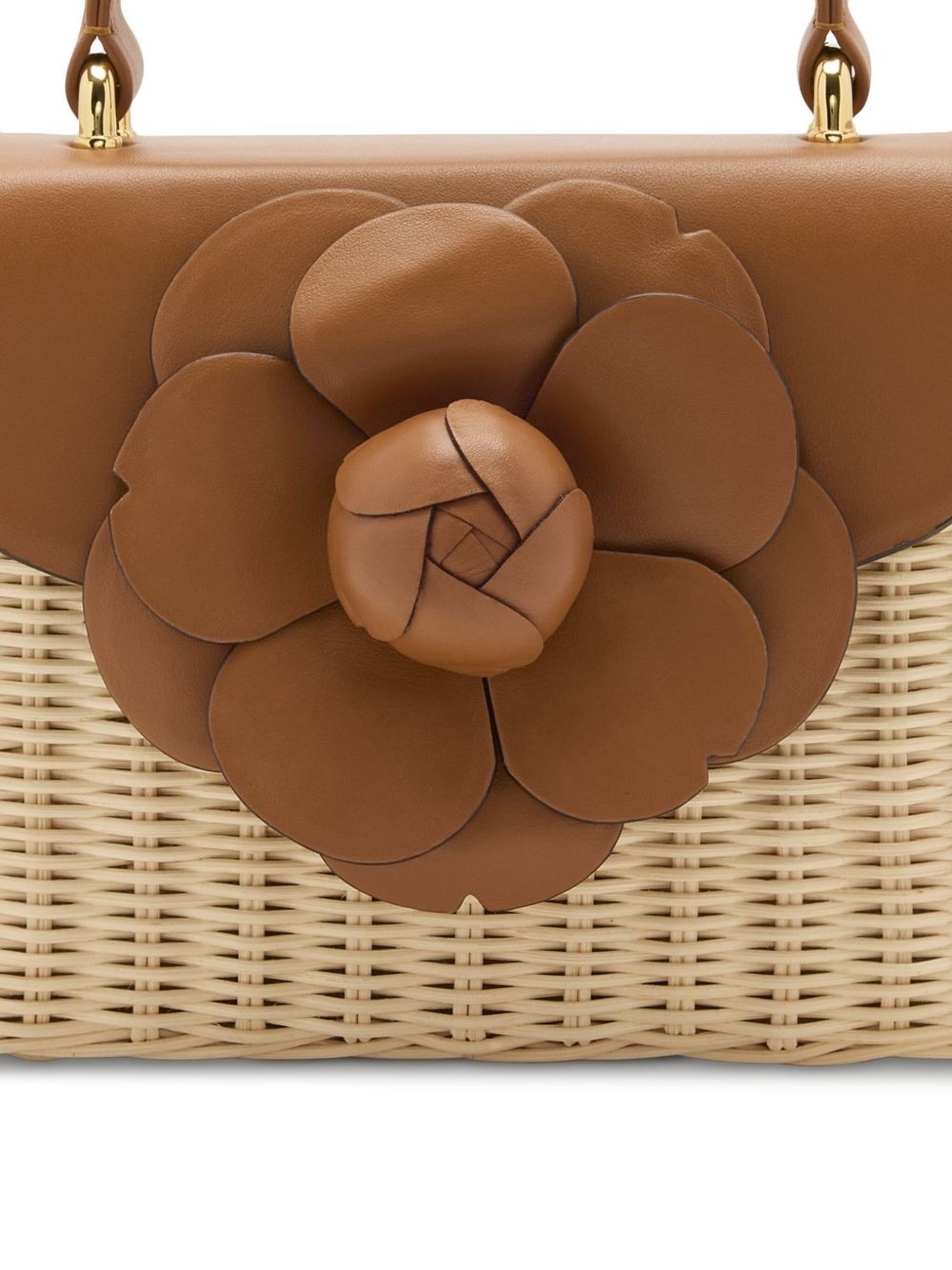 flower-appliqué tote bag - 5