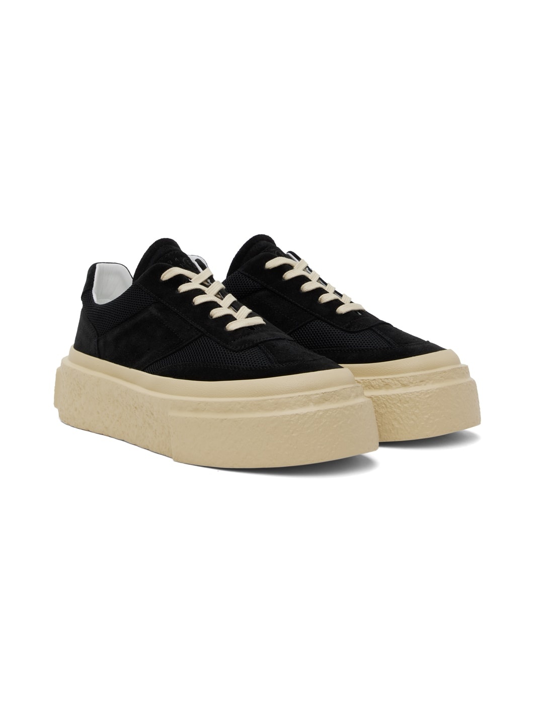 Black Gambetta Lace-Up Platform Sneakers - 4