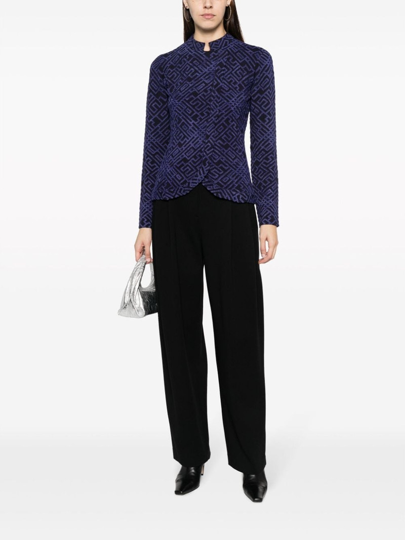 EMPORIO ARMANI high-waist pleated trousers outlook