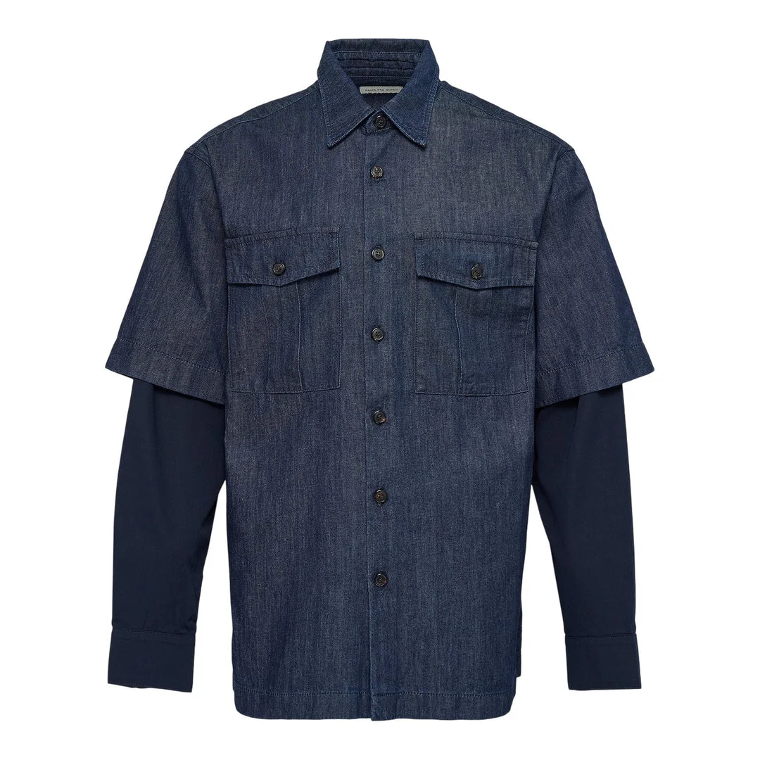 Loose Fit Patch Pockets Shirt - 1