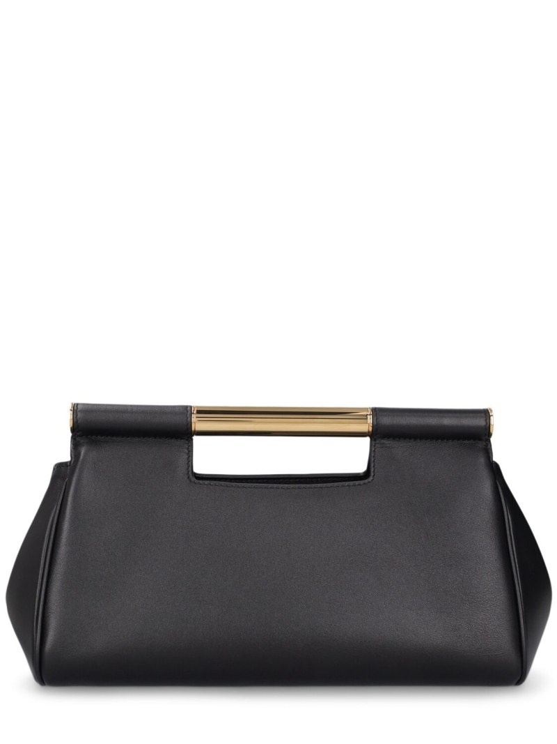 Sicily elongated leather top handle bag - 4