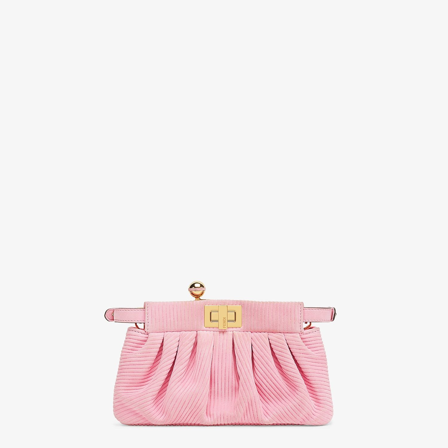 Small pink chamois bag - 4