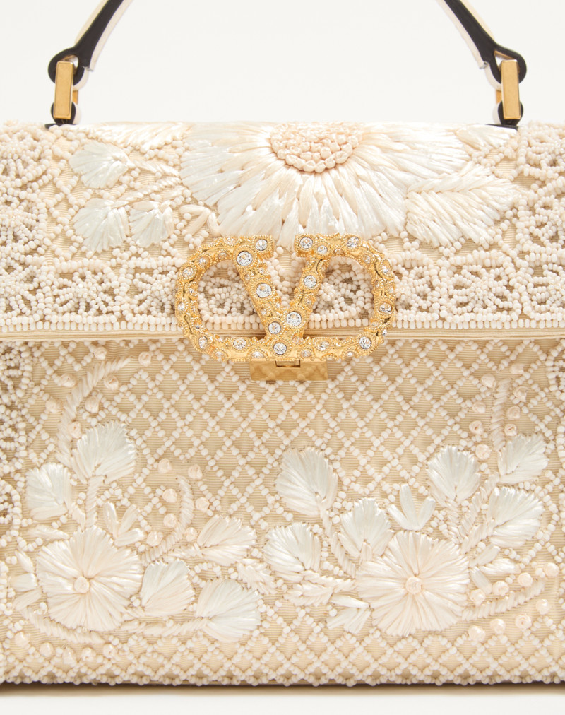 Valentino VALENTINO GARAVANI MINI VSLING EMBROIDERED HANDBAG WITH JEWEL LOGO outlook