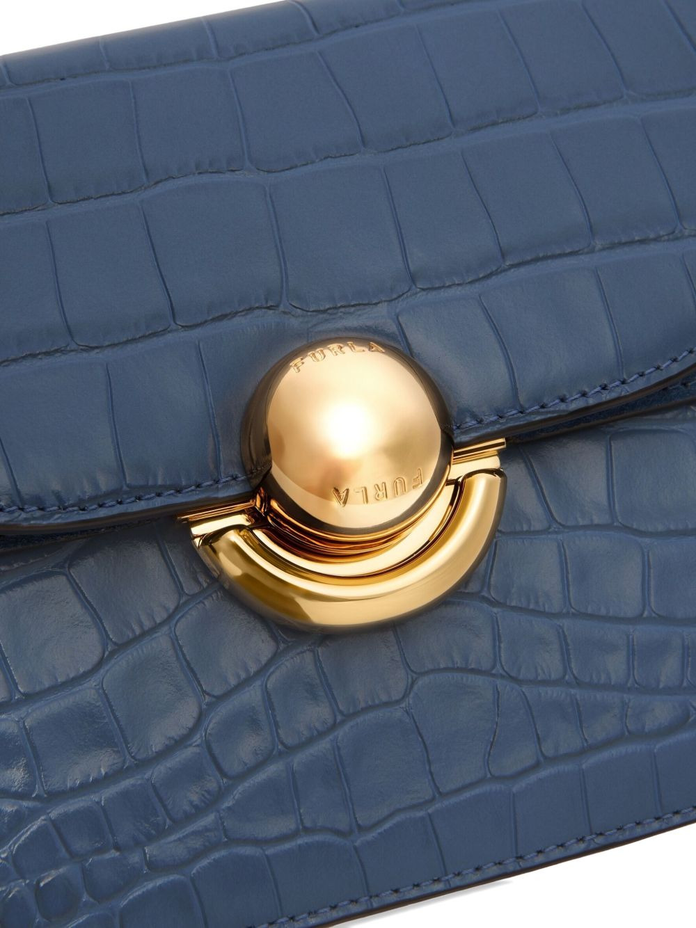 Sfera crocodile-embossed cross body bag - 4