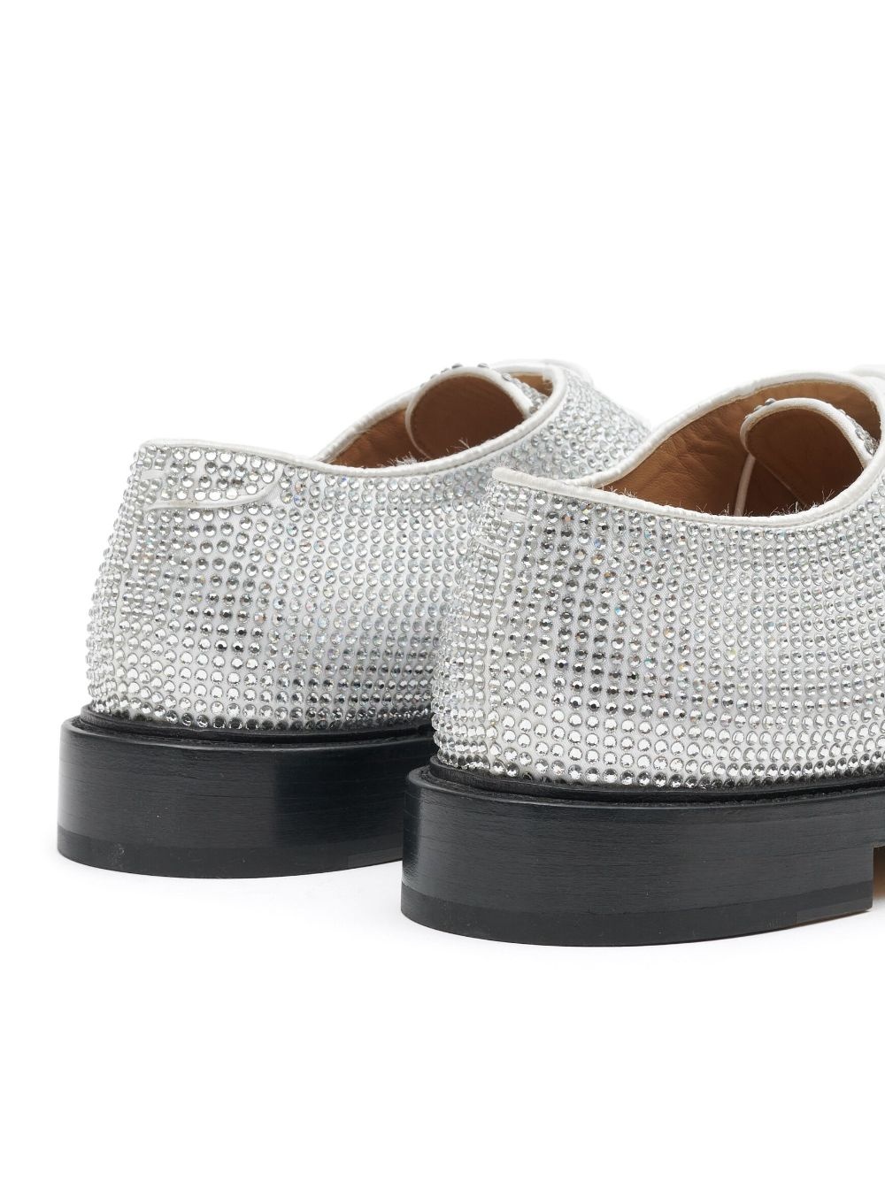 rhinestone-embellished lace-up shoes - 4