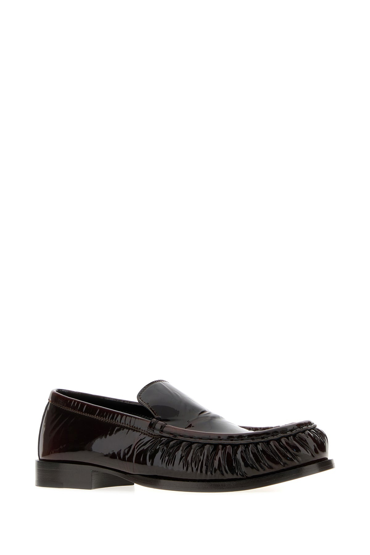 Dark brown leather loafers - 2
