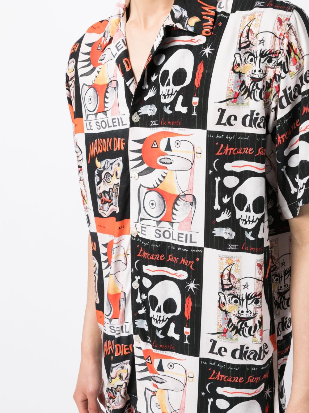 graphic-print short-sleeve shirt - 5
