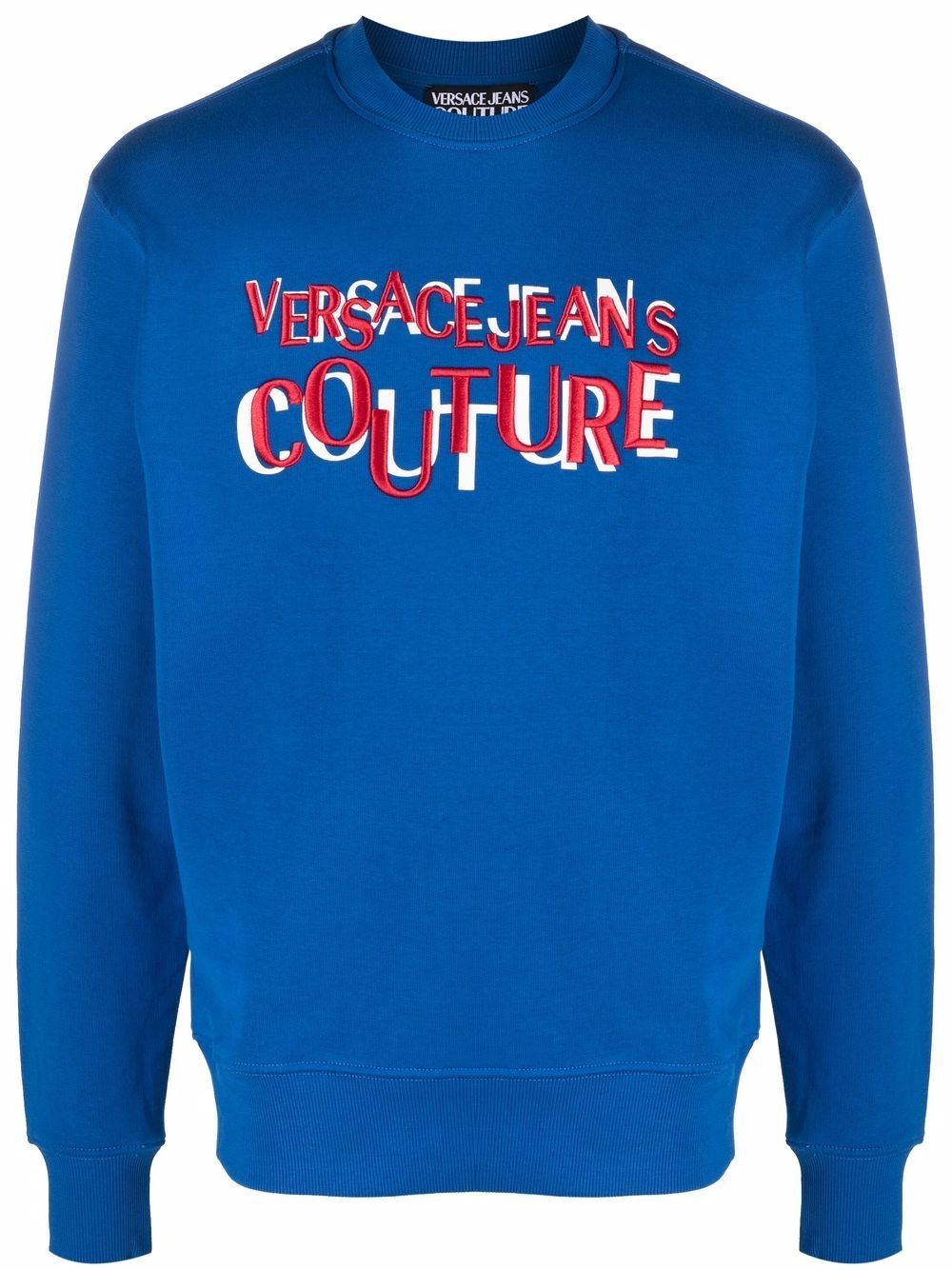 embroidered-logo cotton sweatshirt - 1