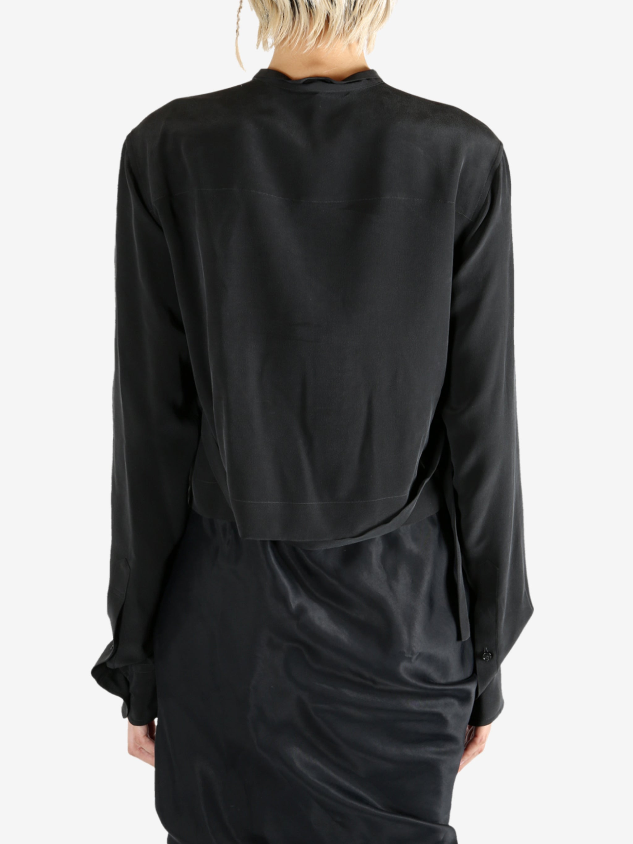 ANN DEMEULEMEESTER - Women Karita Cargo Cropped Shirt - 3