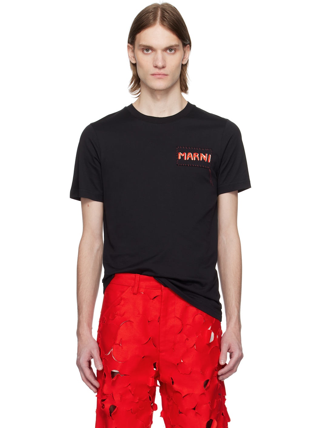 Black Crew Neck T-shirt - 1