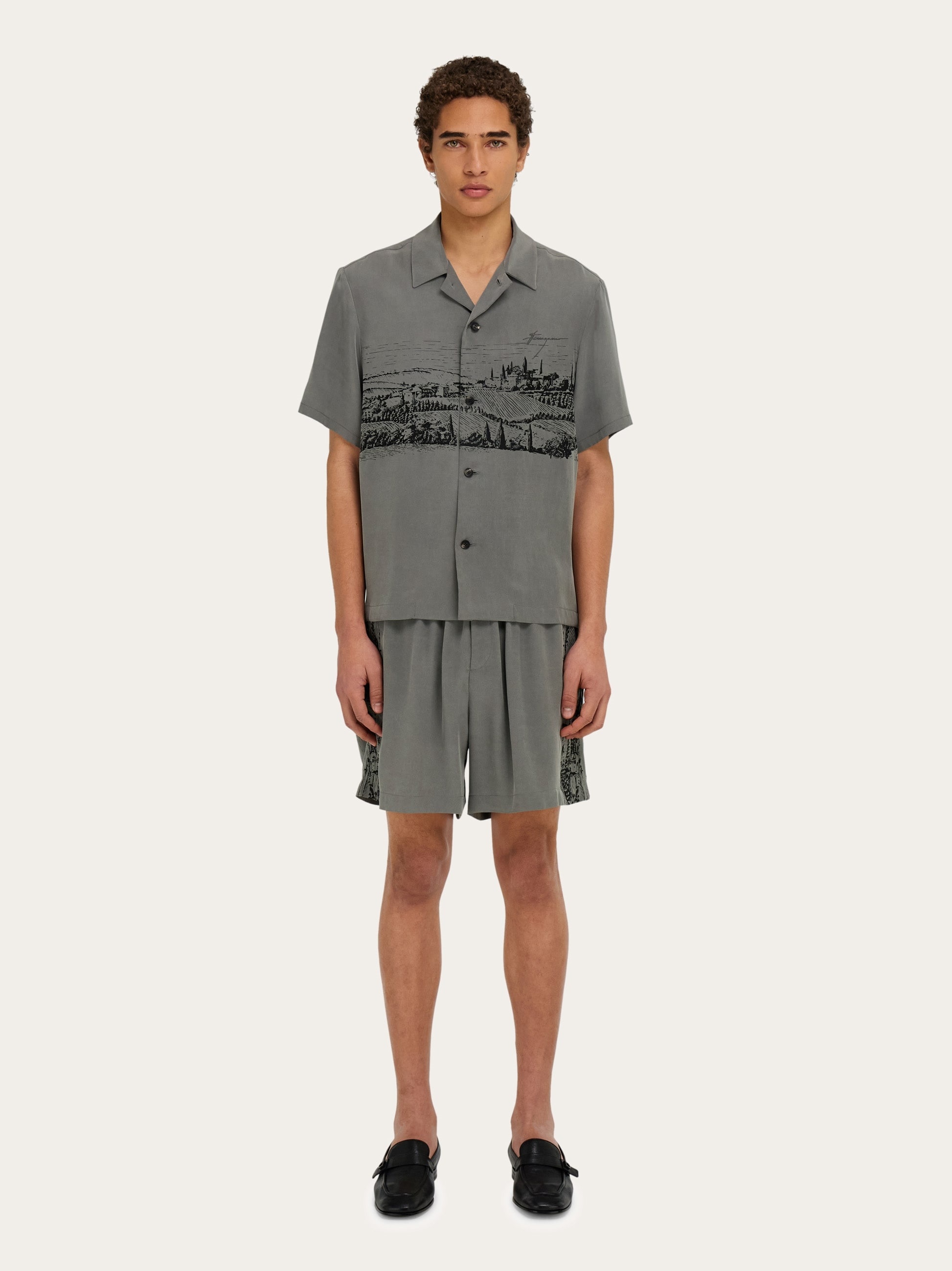 Back to Earth - Tuscany print bermuda short - 6