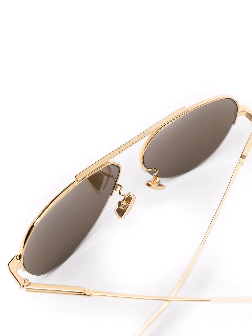 half-rim aviator-frame sunglasses - 3