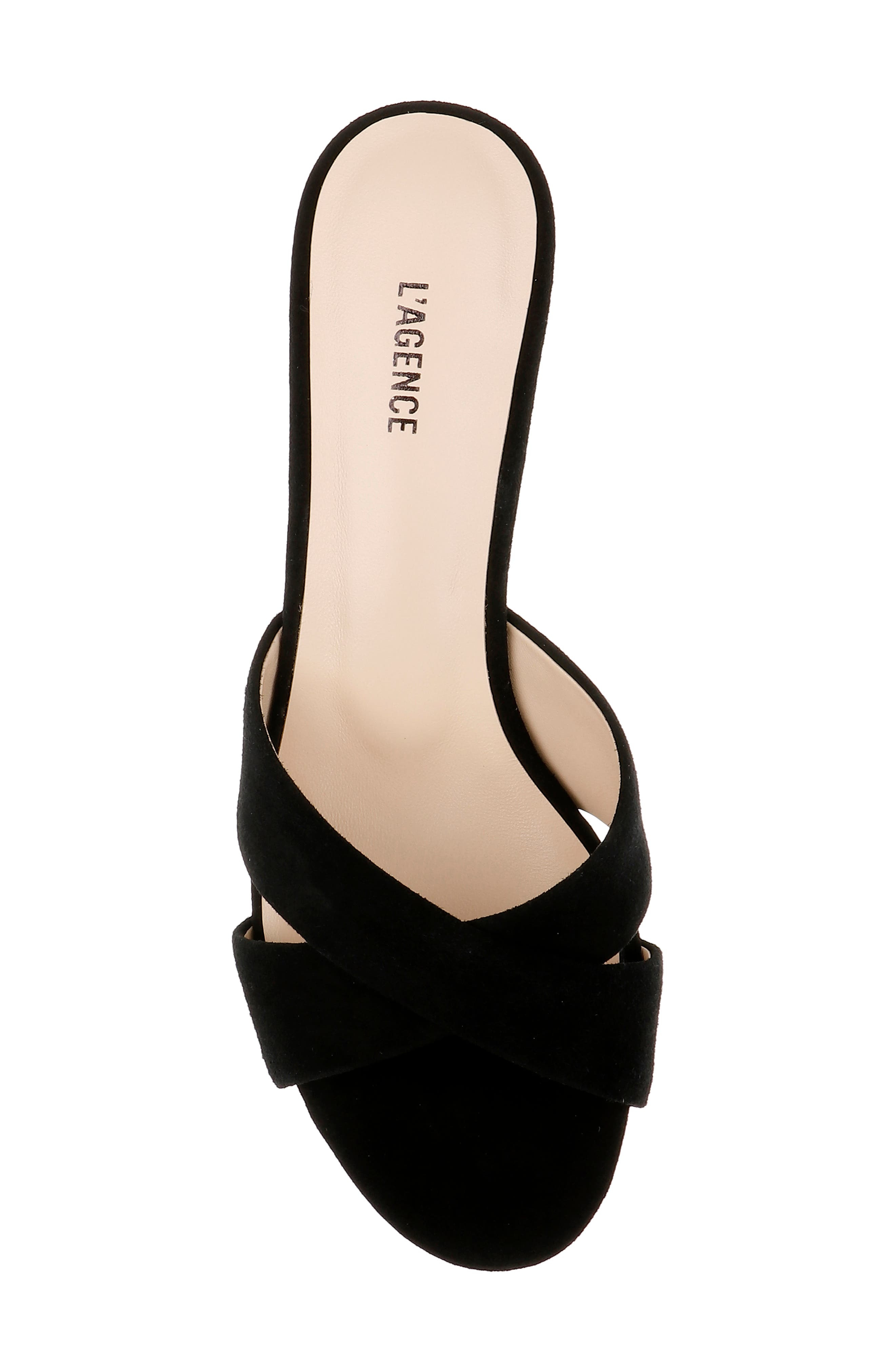 L'AGENCE Aveline Slide Sandal in Black at Nordstrom - 5