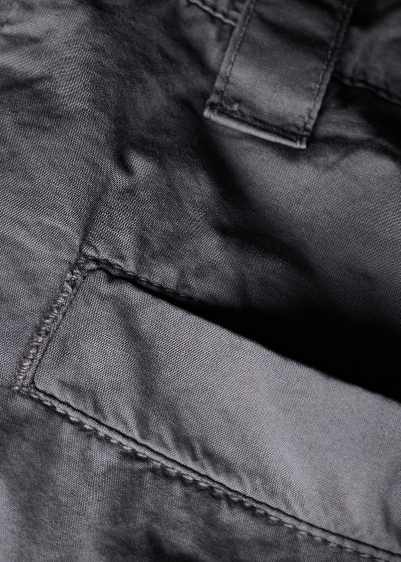 Relaxed-Fit Charcoal Cotton Chinos 6
