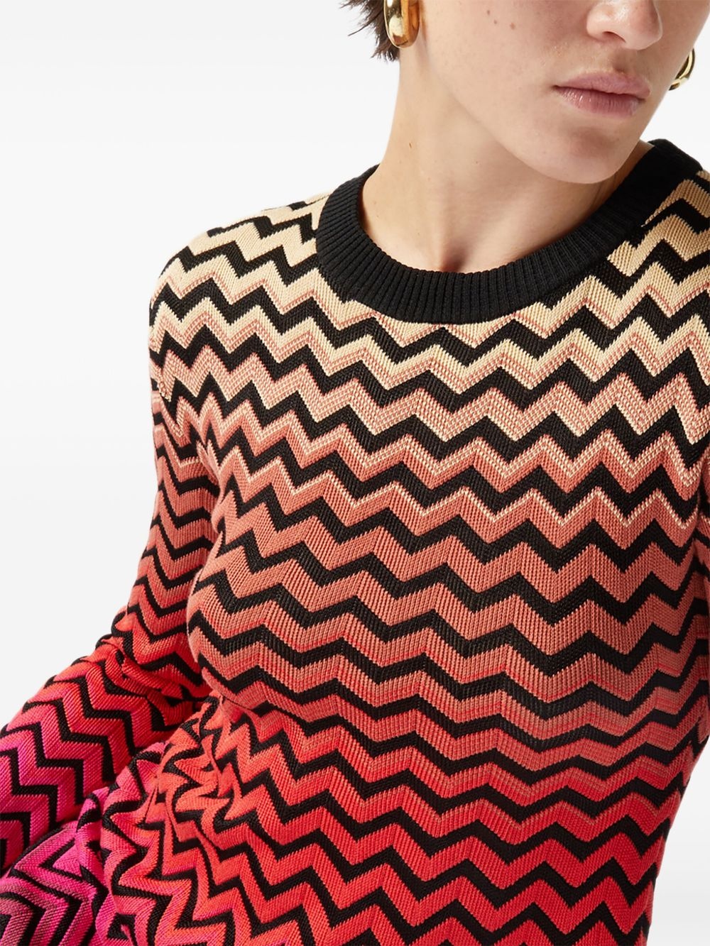 zigzag mini dress - 4
