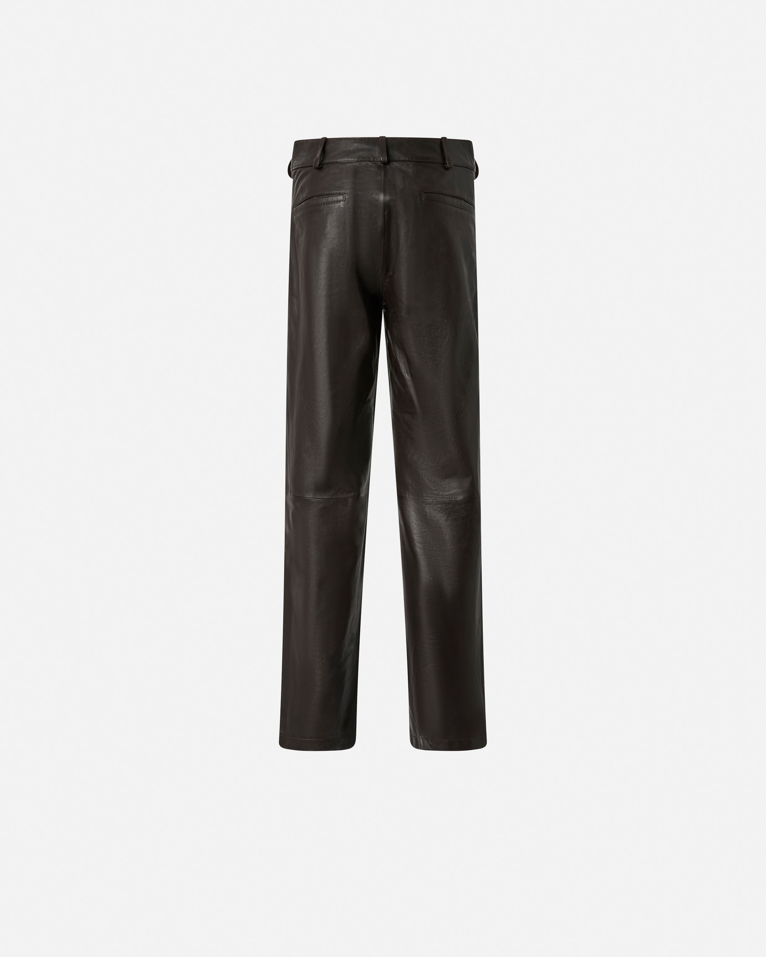 REIMAGINE BY PINKO X PATRICK MCDOWELL LEATHER TROUSERS WITH CROSSOVER - 6