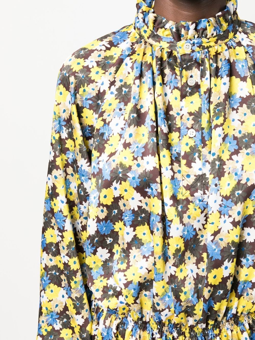 Twill Daisy Bouquet print dress - 5