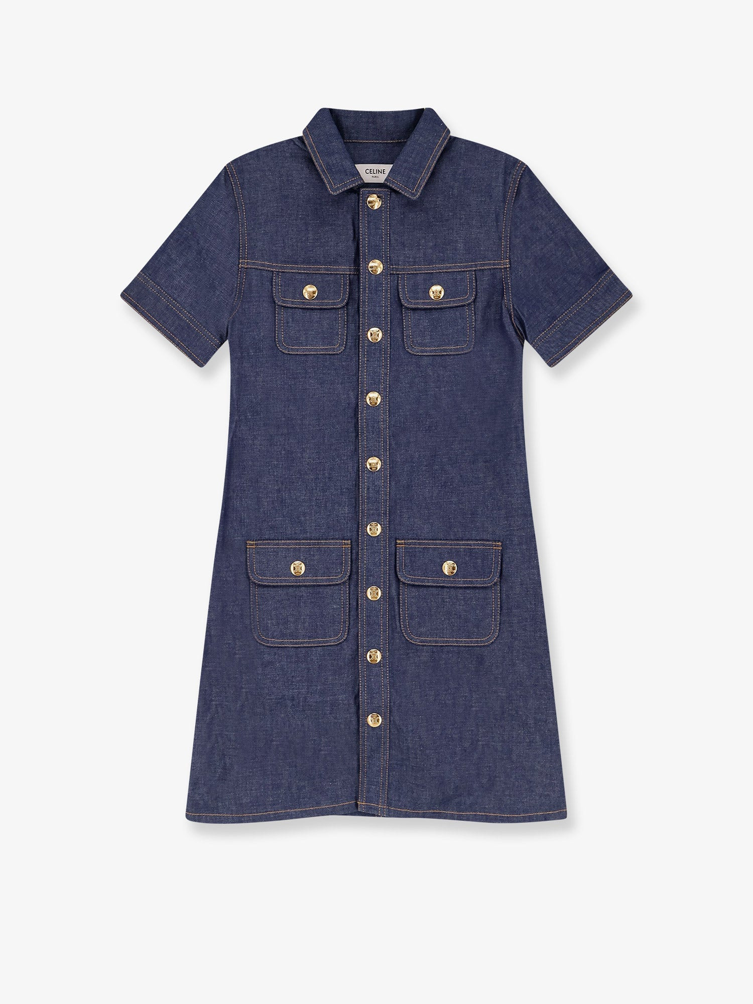 Celine Denim Mini Chemisier/Dress - 1