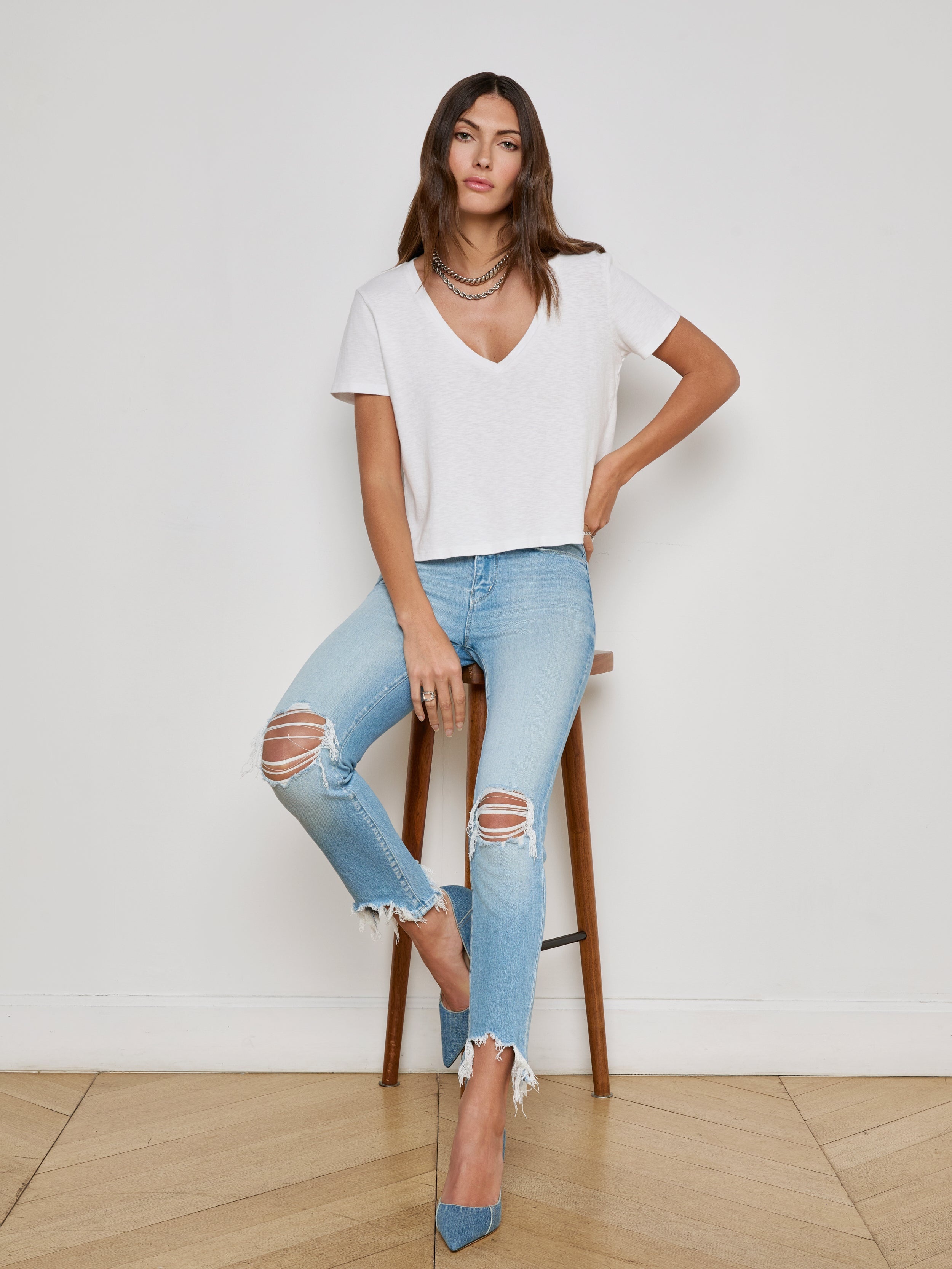 High Line Distressed Skinny Jean - 3