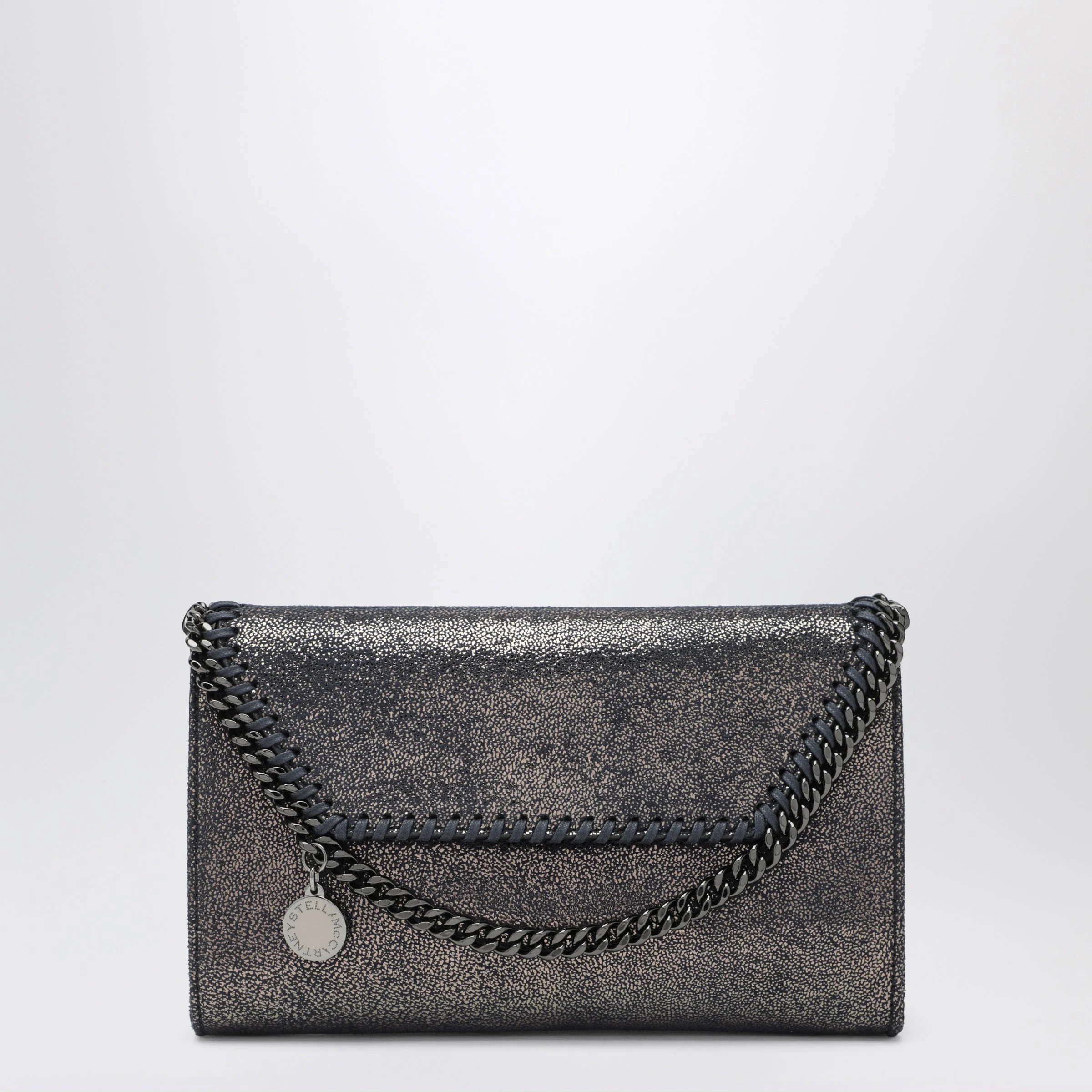 Dark Navy Falabella Chain Wallet - 1