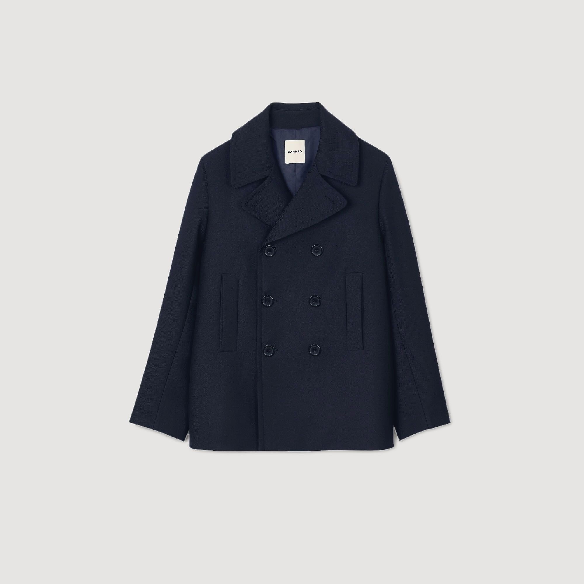 WOOL BLEND PEACOAT - 6