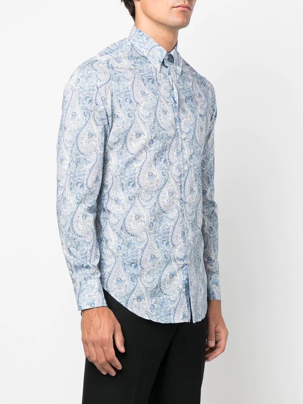 paisley-print button-down shirt - 3